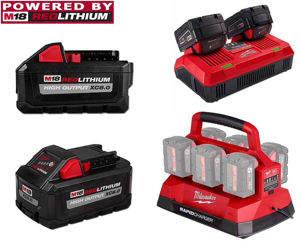 Milwaukee M18 Batteries & Chargers