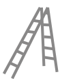 Little Giant Overhaul Ladder - 90 degree configuration